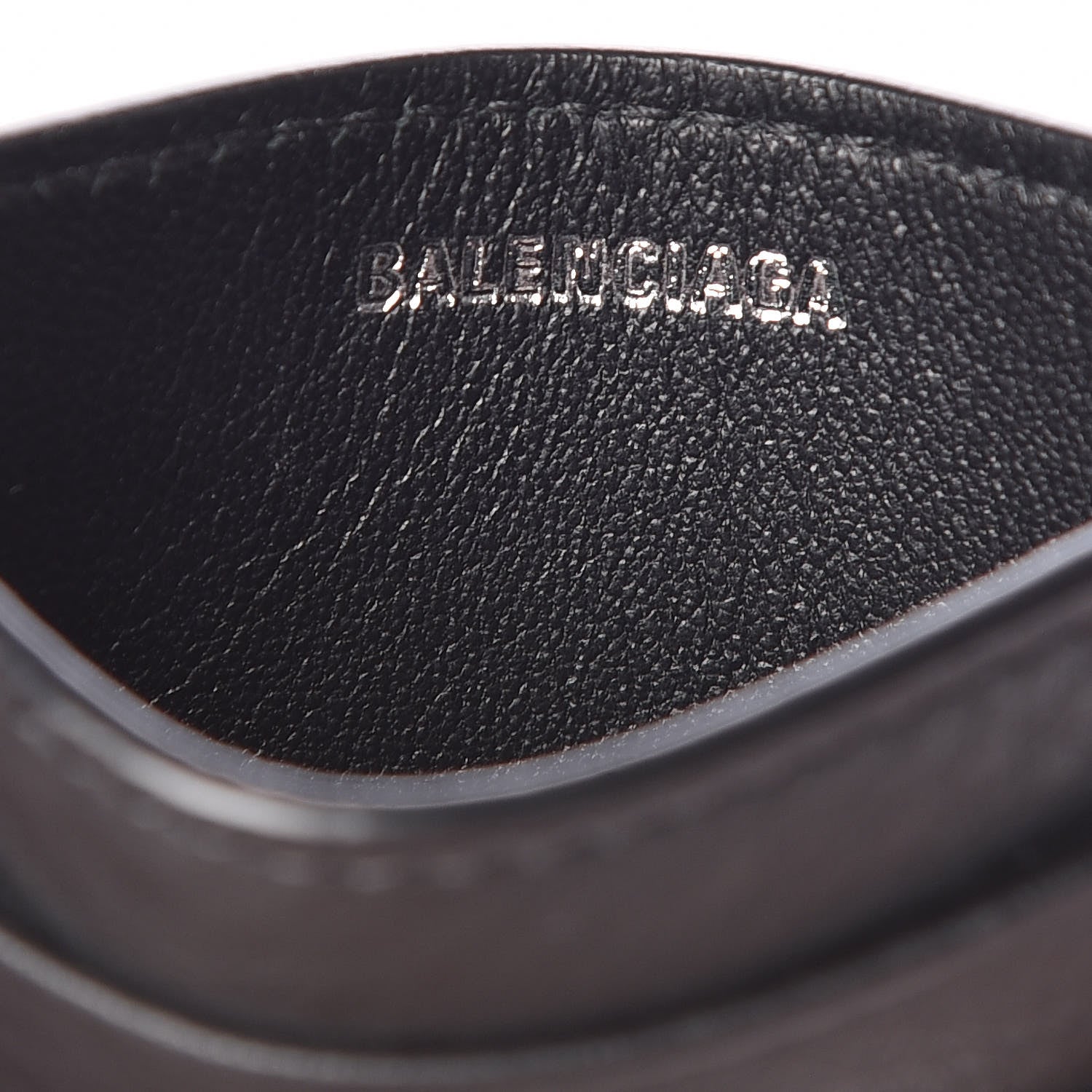 Balenciaga Smooth Calfskin Logo Everyday Multi Card Case Black 6 of 9