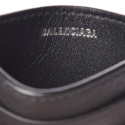 Balenciaga Smooth Calfskin Logo Everyday Multi Card Case Black 6 of 9