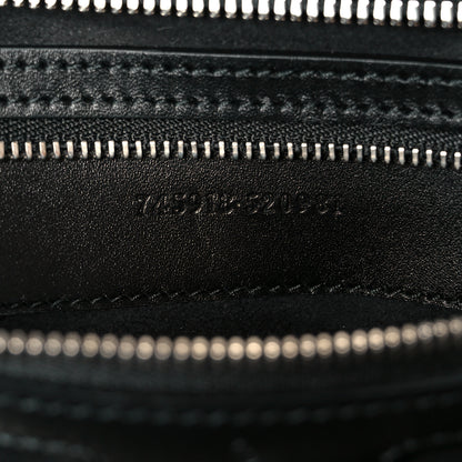 Gucci Calfskin Petite GG Small Tote Bag Black 7 of 11