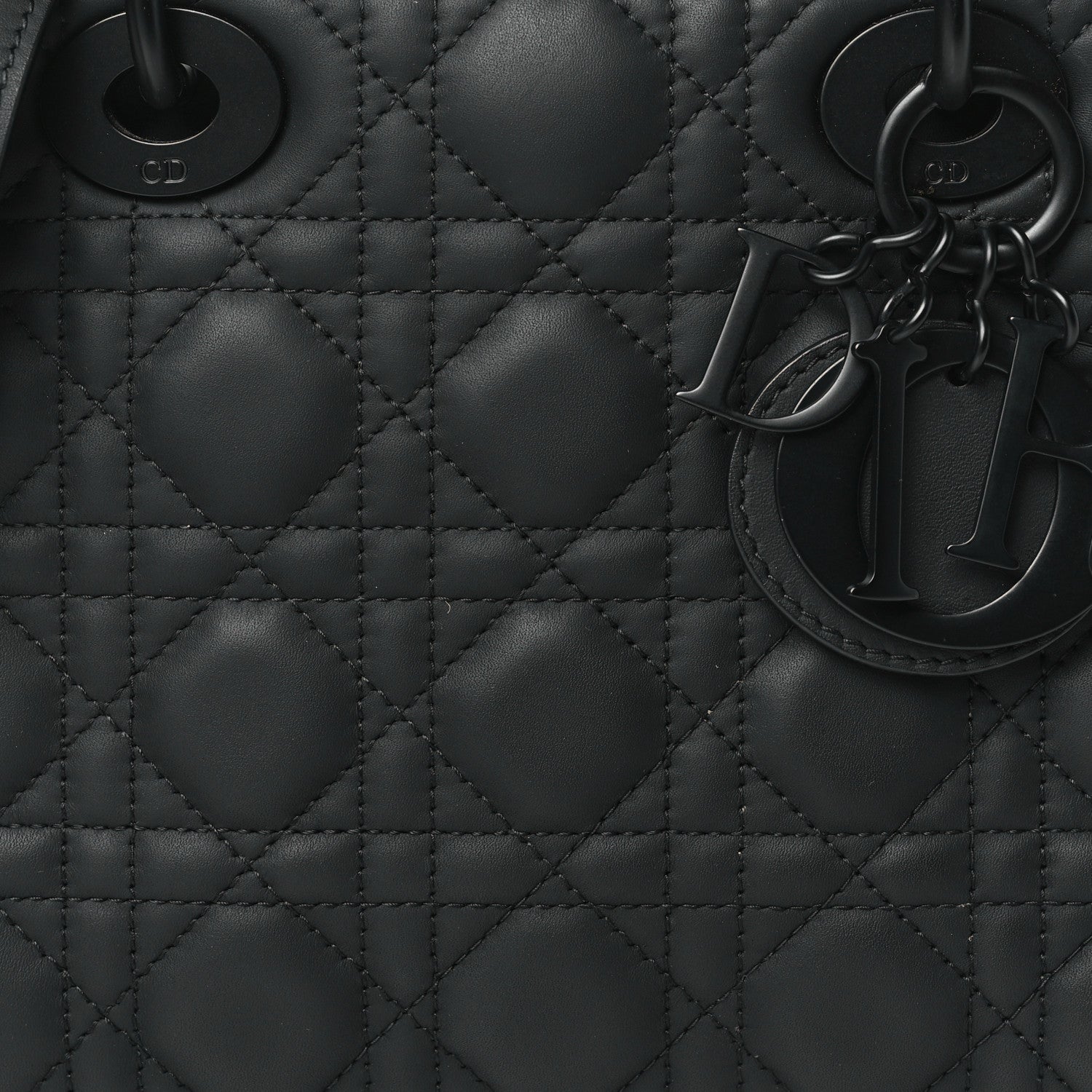 Christian Dior Ultra Matte Calfskin Cannage Small My ABCDior Lady Dior Black 7 of 9