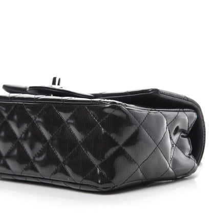 Chanel Striated Patent Quilted Mini Rectangular Flap Black 7 of 11