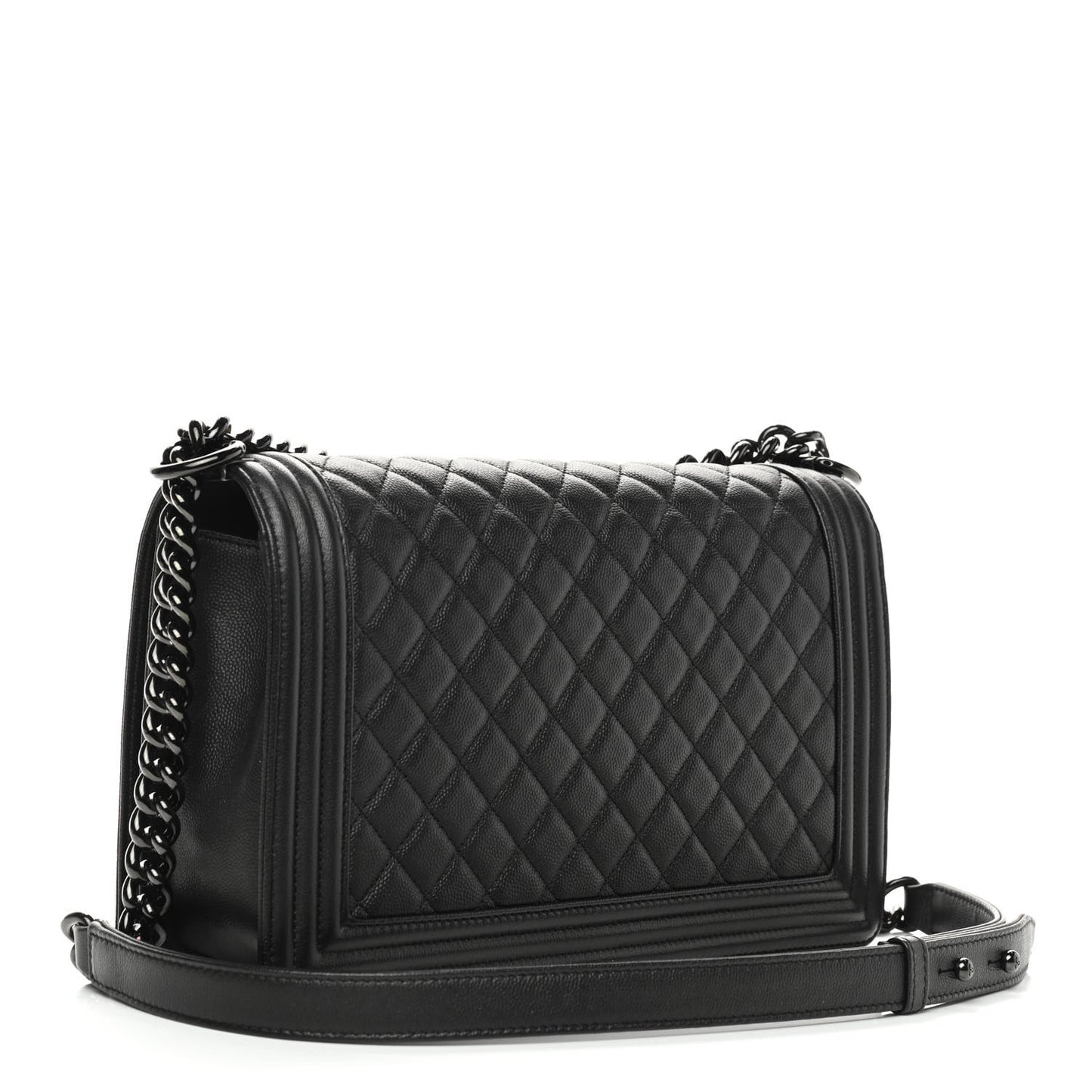 Caviar Quilted New Medium Boy Flap So Black