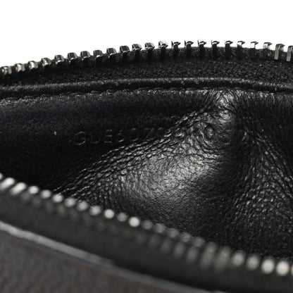 Saint Laurent Monogram Grain de Poudre 5 Fragments Zip Pouch Card Holder Black 5 of 8
