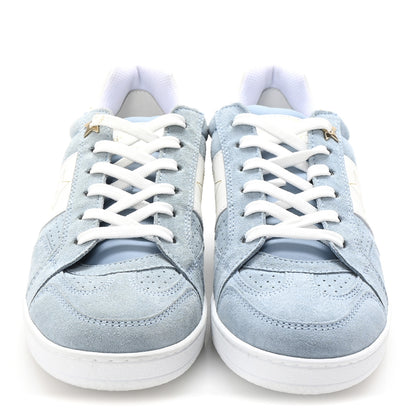 Christian Dior Calfskin Suede Dior Star Low Top Sneakers 35 White Blue 3 of 11