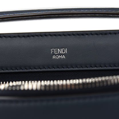 Fendi Vitello Baltico Dolce DotCom Satchel Navy Yellow 7 of 10