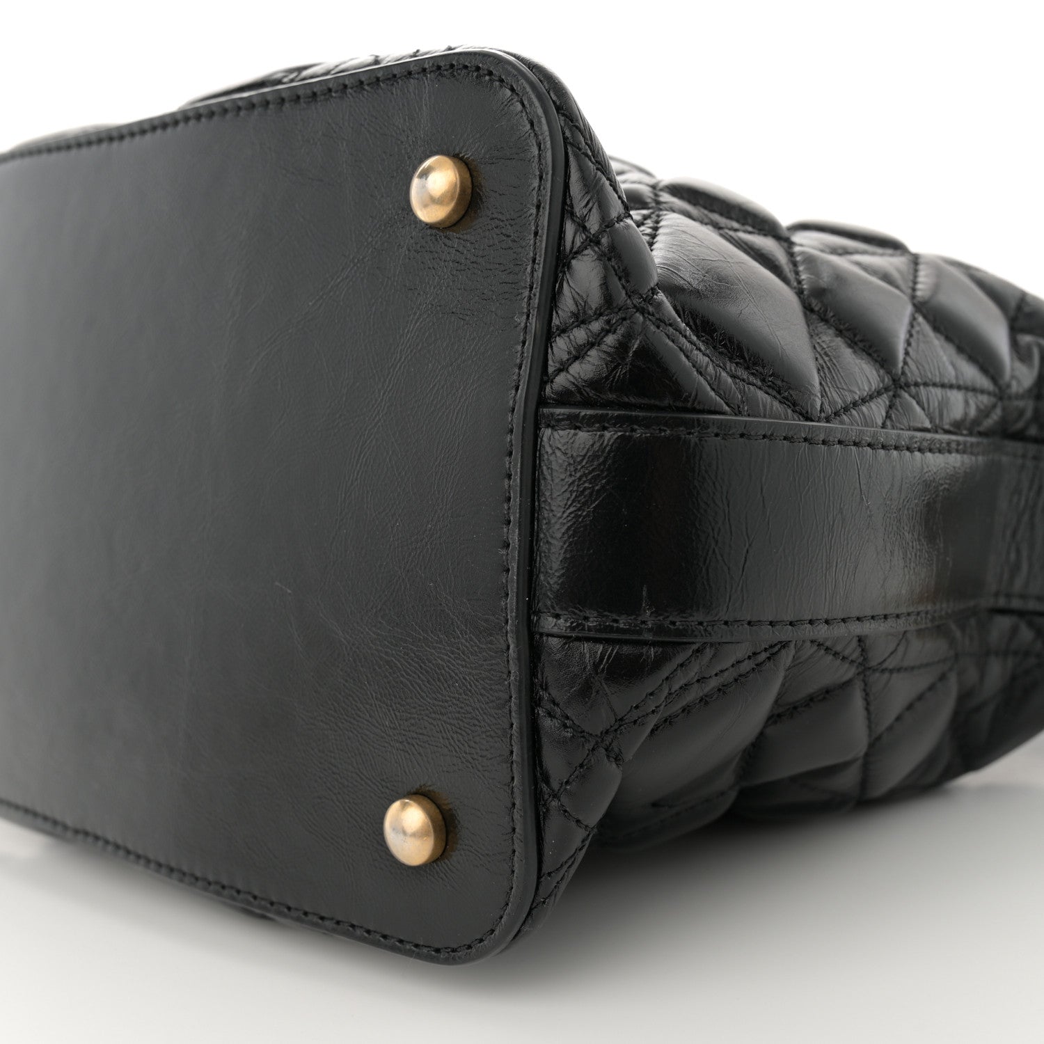 Chanel Glazed Calfskin Quilted State Of The Art Hobo Black 10 of 10