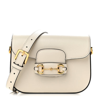 Gucci Azalea Calfskin Web Mini Horsebit 1955 Shoulder Bag Mystic White 1 of 9