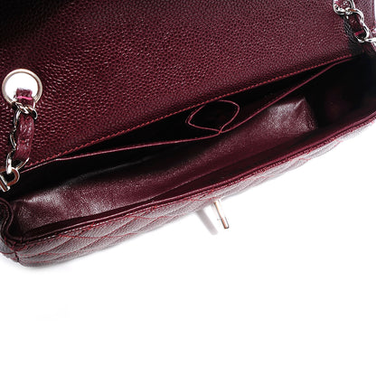 Chanel Caviar East West Flap Bordeaux 6 of 9