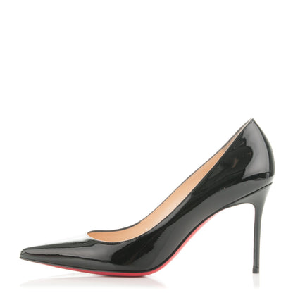 Christian Louboutin Patent Decollete 554 85 Pumps 38.5 Black 1 of 6
