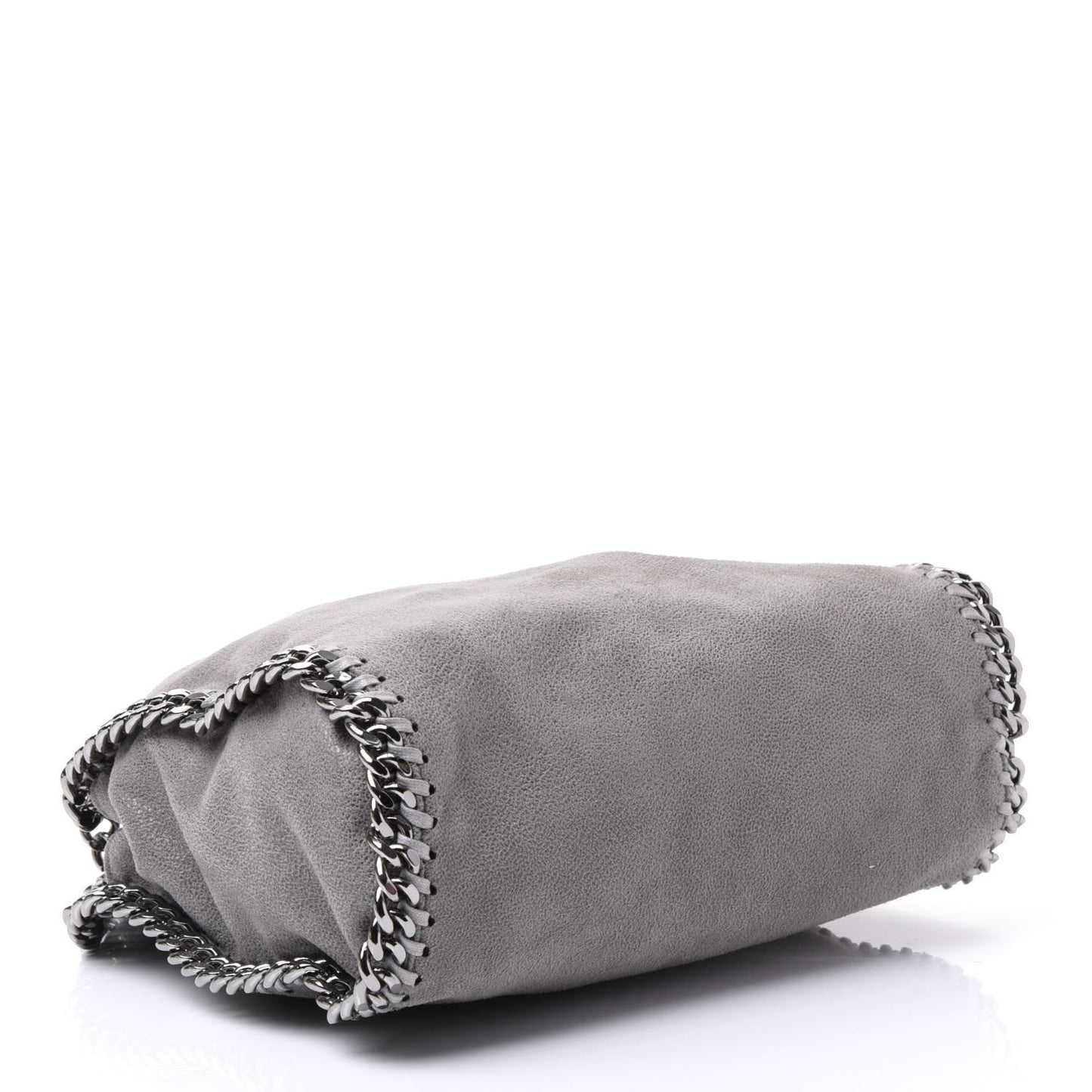 Shaggy Deer Mini Falabella Fold Over Tote Light Grey