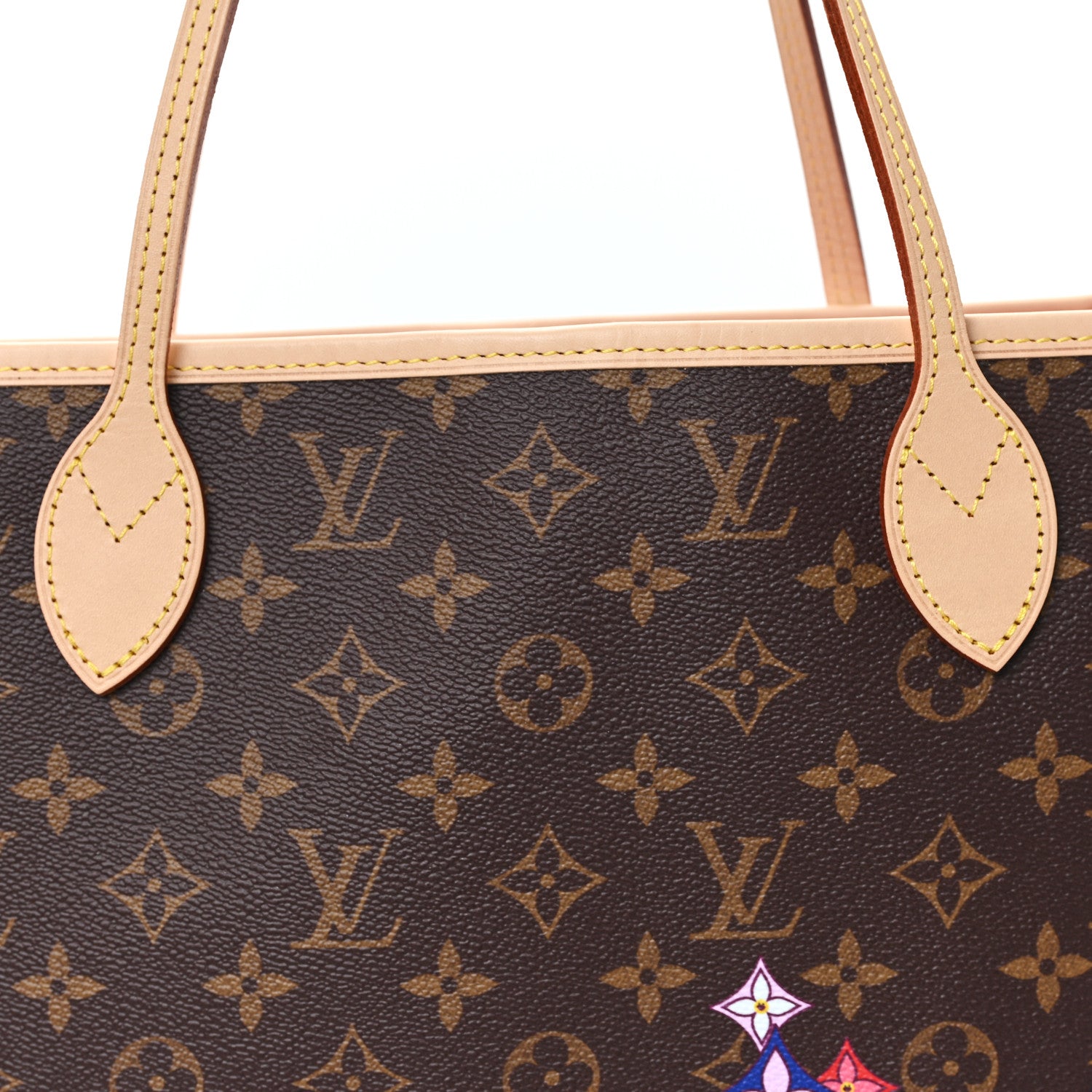 Louis Vuitton LV X TM Monogram Flowers Neverfull MM 7 of 9