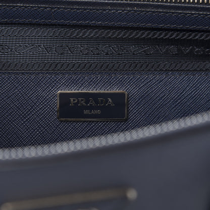 Prada Saffiano Medium Galleria Double Zip Tote Baltico 6 of 11
