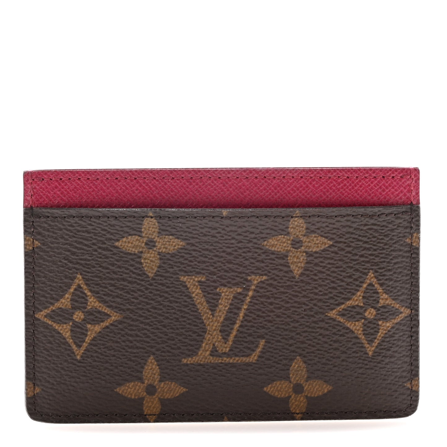 Monogram Card Holder Fuchsia