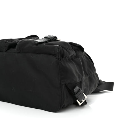 Prada Tessuto Nylon Saffiano Medium Backpack Black 9 of 10