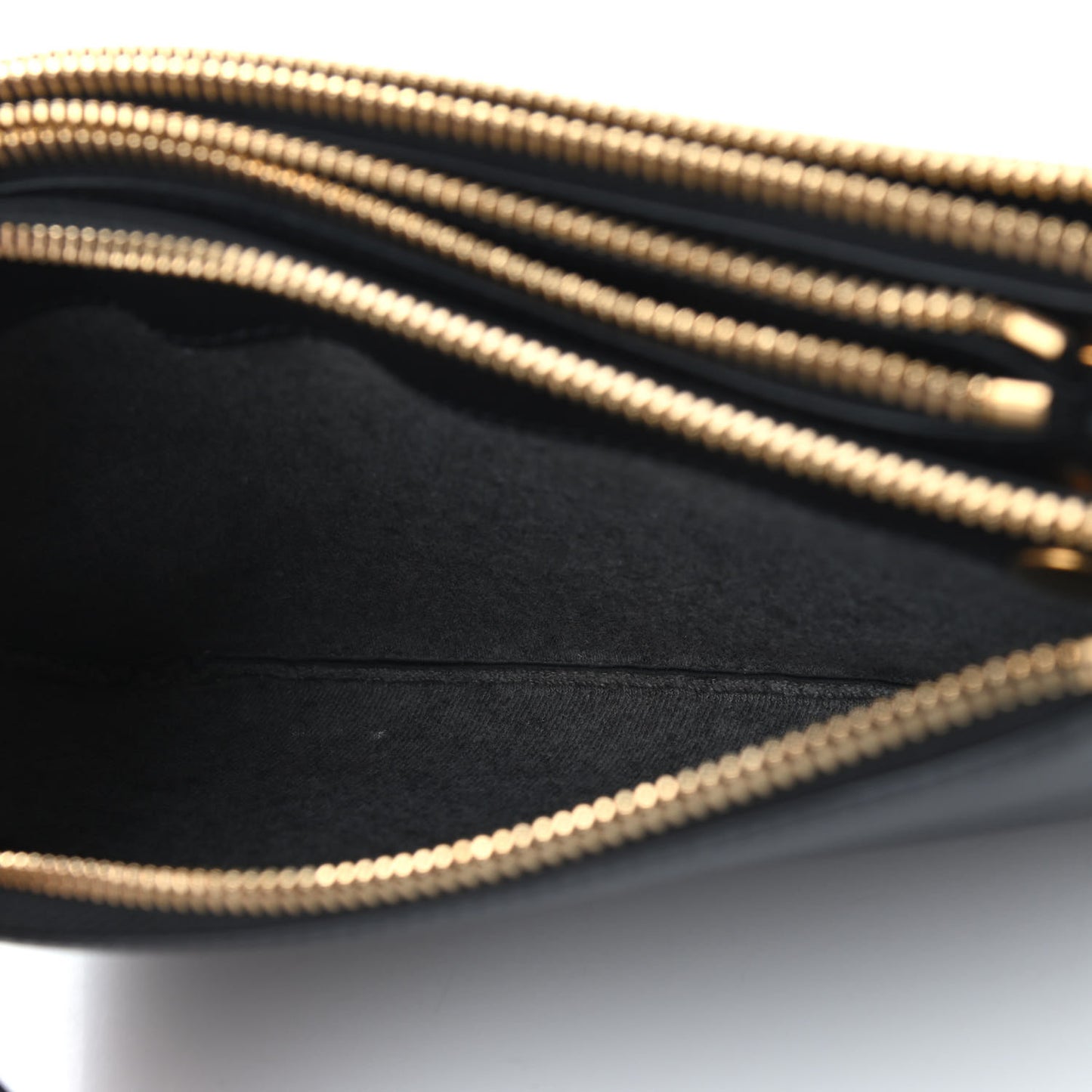 Lambskin Small Trio Crossbody Bag Black