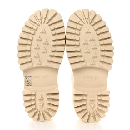 Gucci Rubber GG Monogram Perforated Elea Platform 55mm Lug Sole Sandals 38 Mystic White 5 of 10