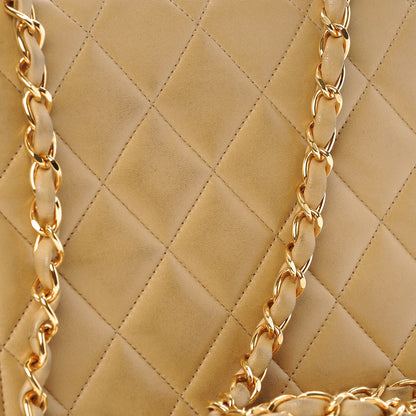 Chanel Lambskin Quilted Small Single Flap Beige 12 of 13