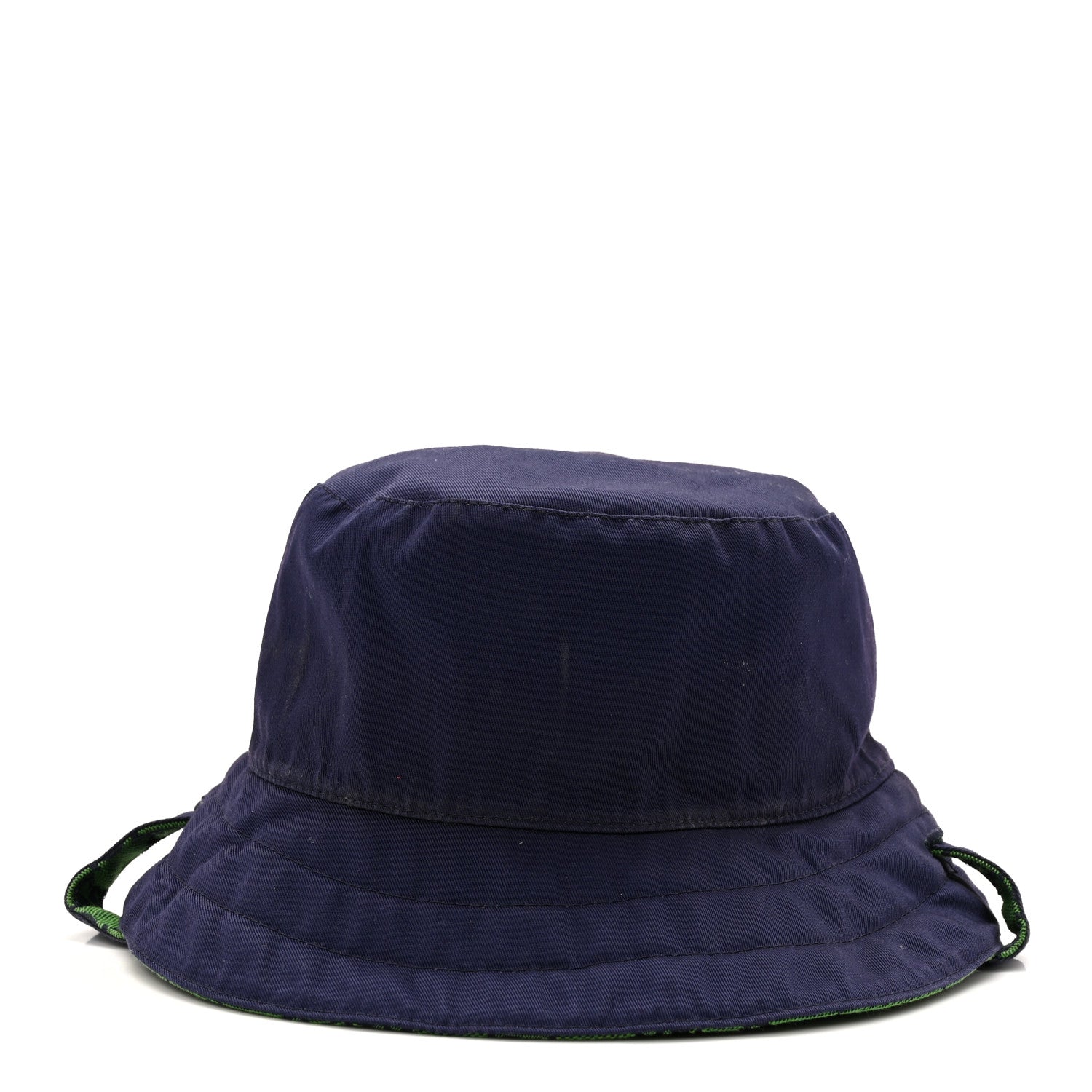 Gucci Monogram Multicolor Reversible Self-Tie Bucket Hat S Green Blue 11 of 16