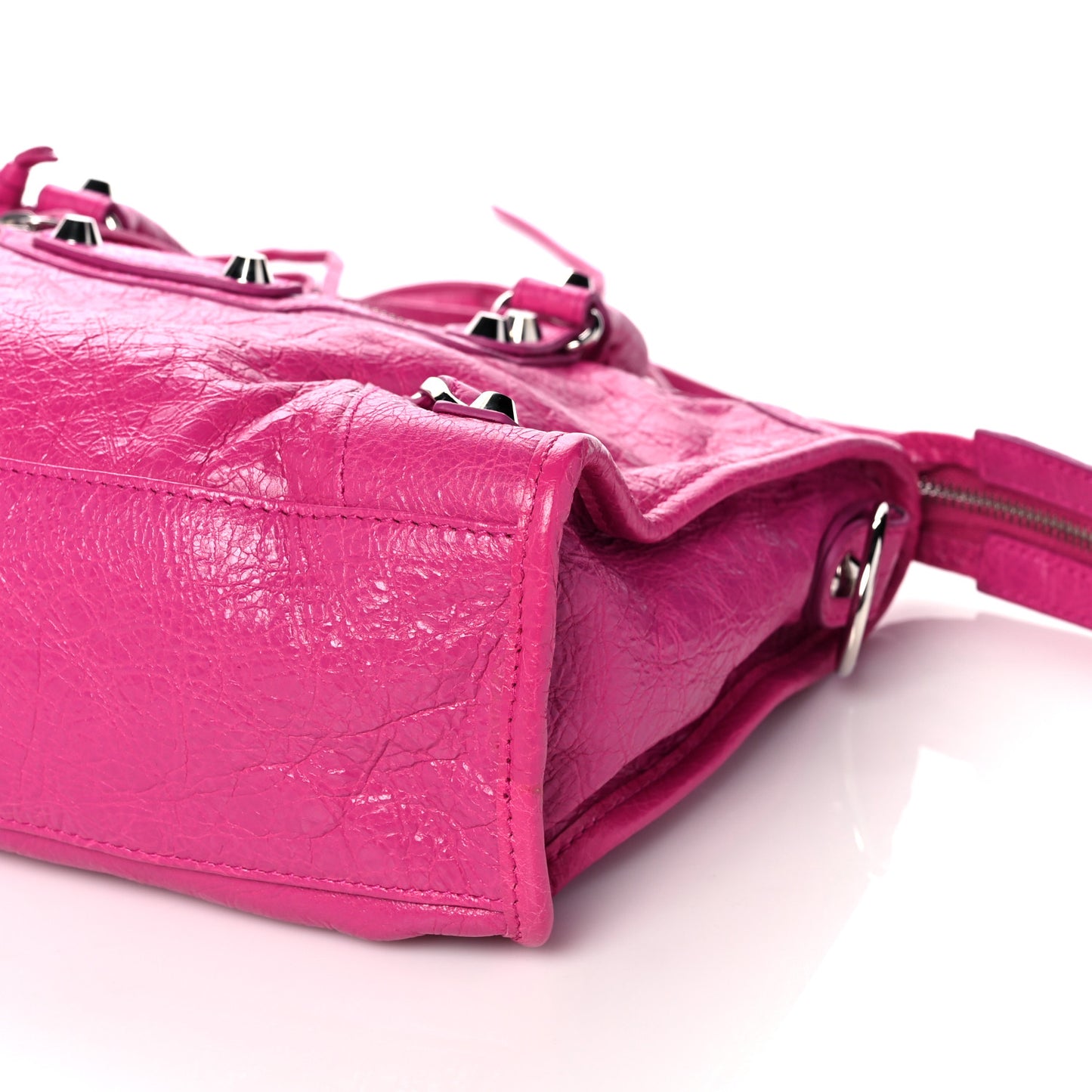Agneau Classic Silver Hardware S City Rose Magenta