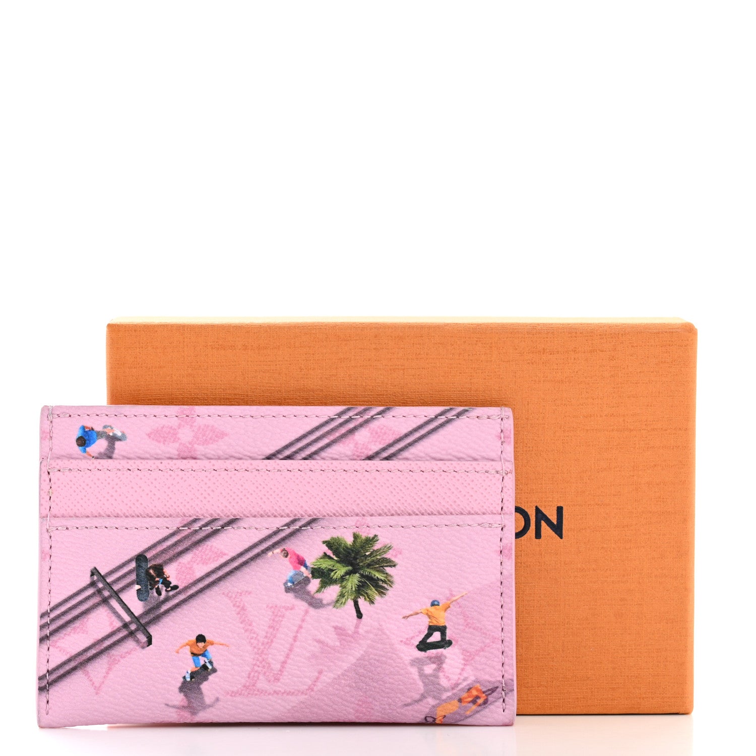 Louis Vuitton Monogram Double Card Holder Pink 9 of 9