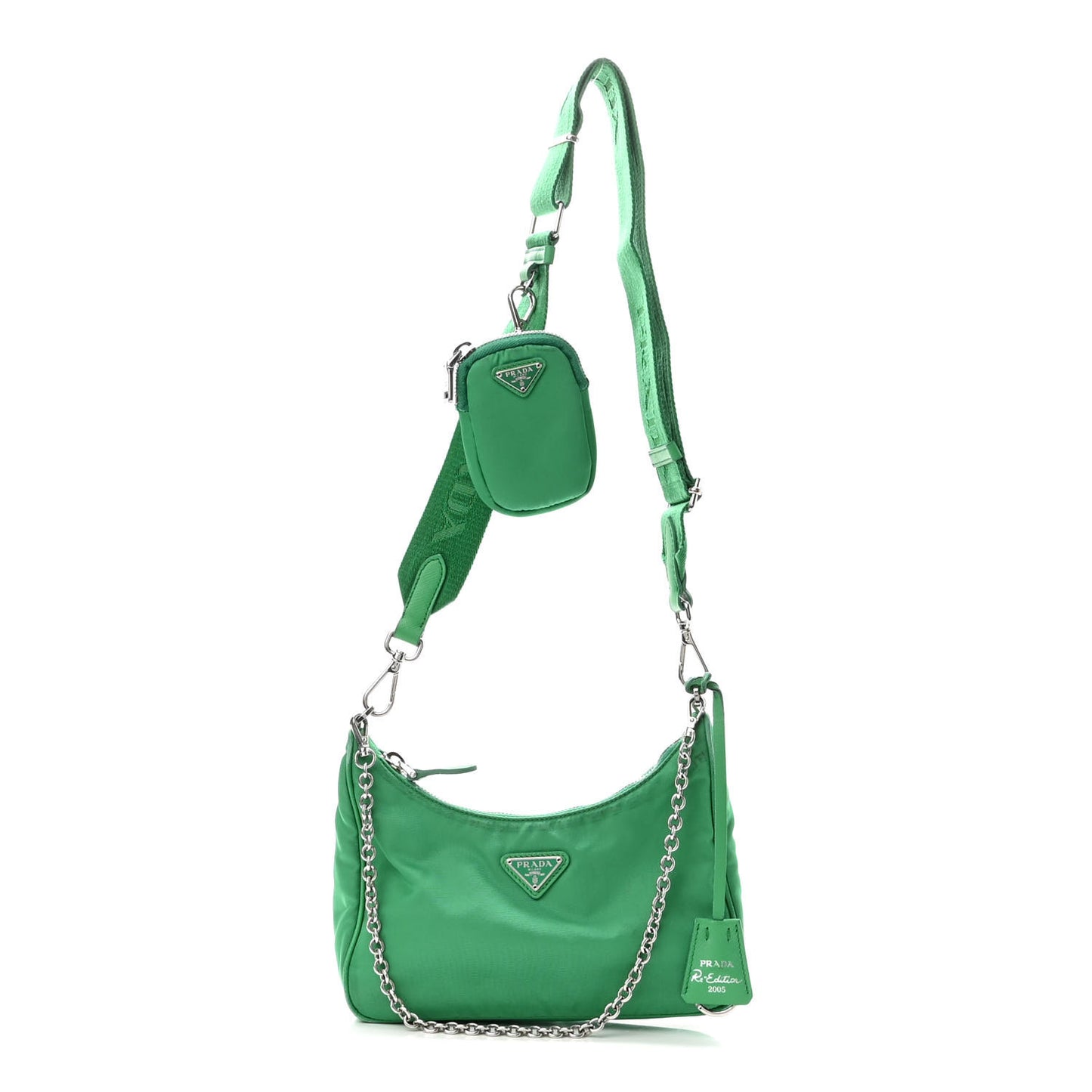 Nylon Re-Edition 2005 Shoulder Bag Menta
