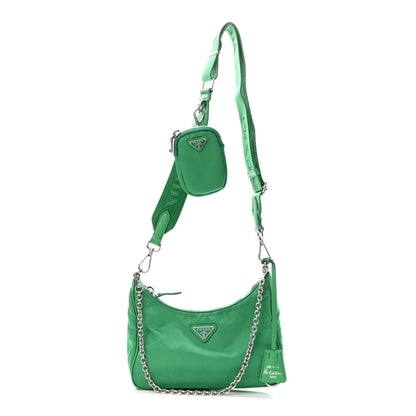 Prada Nylon Re-Edition 2005 Shoulder Bag Menta 1 of 9