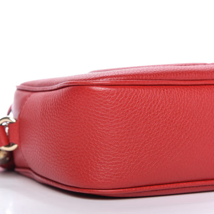 Gucci Pebbled Calfskin Small Soho Disco Bag Tabasco Red 6 of 10
