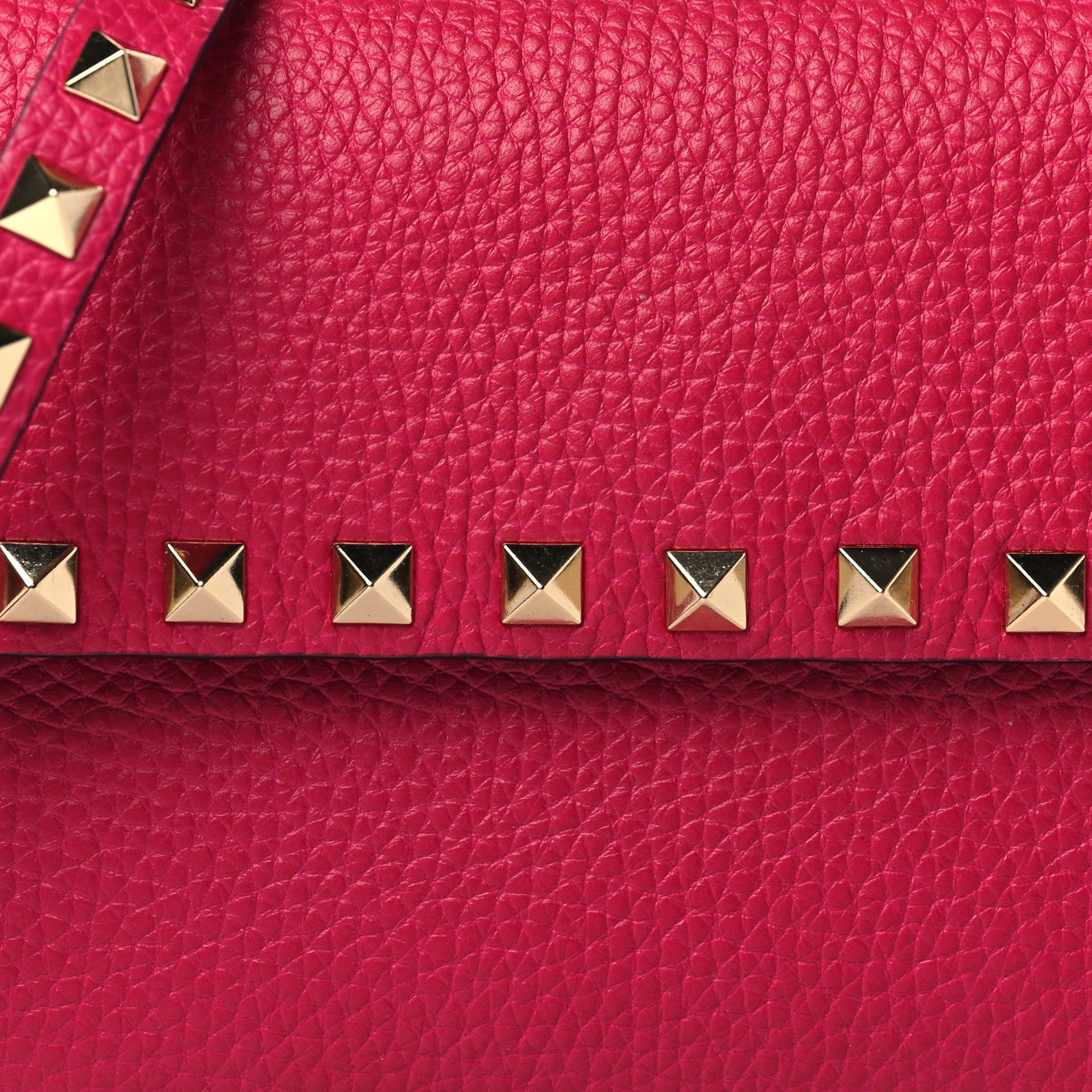 Valentino Garavani Grainy Calfskin Rockstud Crossbody Pouch Blossom 7 of 7