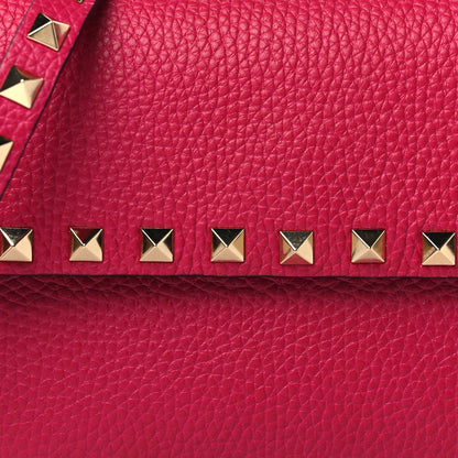 Valentino Garavani Grainy Calfskin Rockstud Crossbody Pouch Blossom 7 of 7