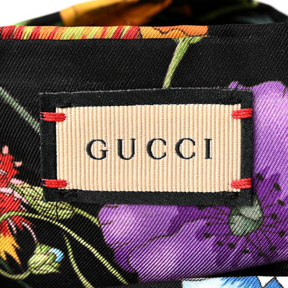 Gucci Silk Monogram Flora Print Headband M Black 4 of 6