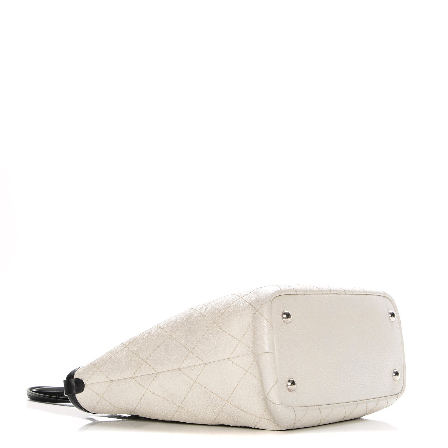Chanel Grained Calfskin Shopping Fever Tote White 4 of 7