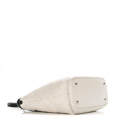 Chanel Grained Calfskin Shopping Fever Tote White 4 of 7