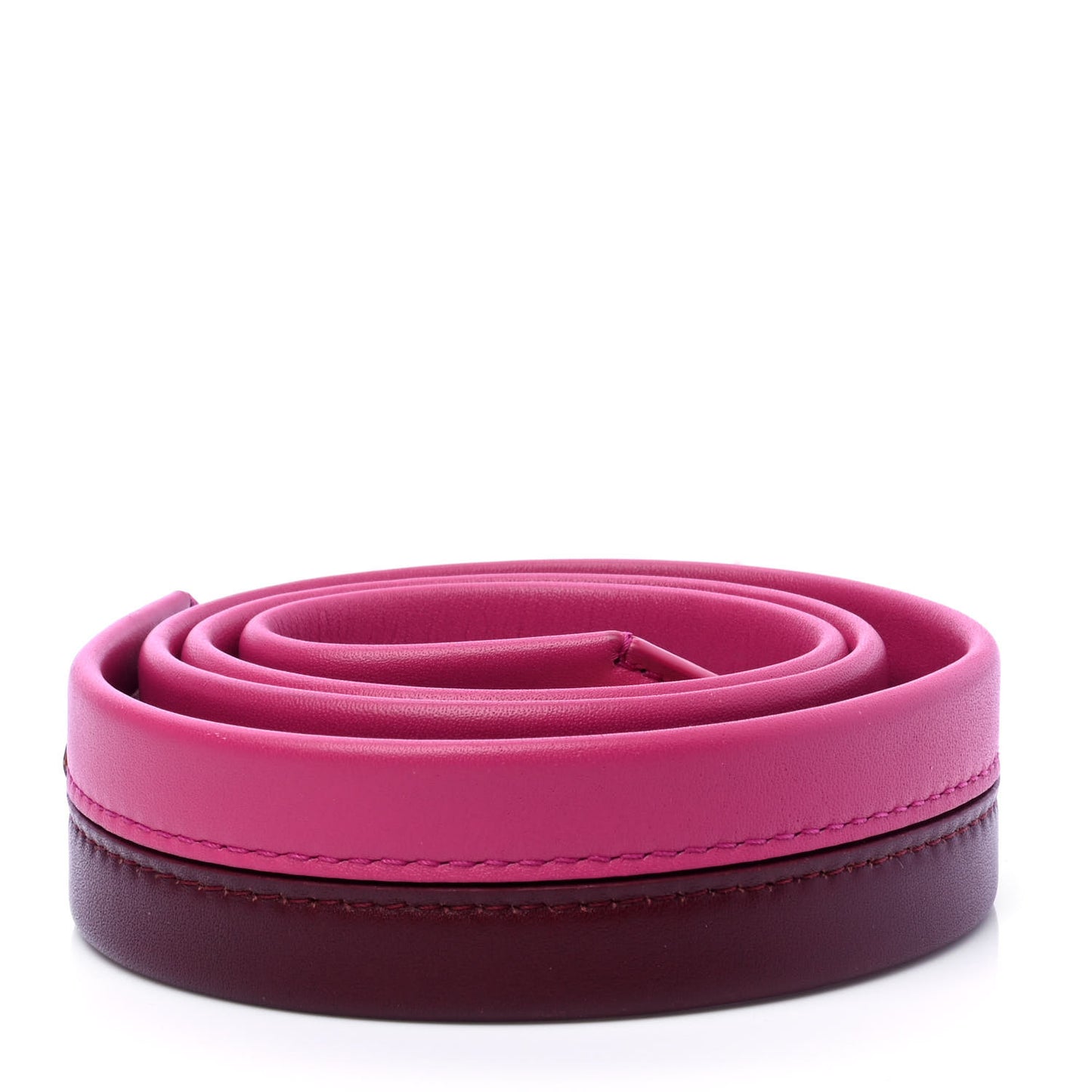 Calfskin Cluny BB Shoulder Strap Bordeaux Fuchsia