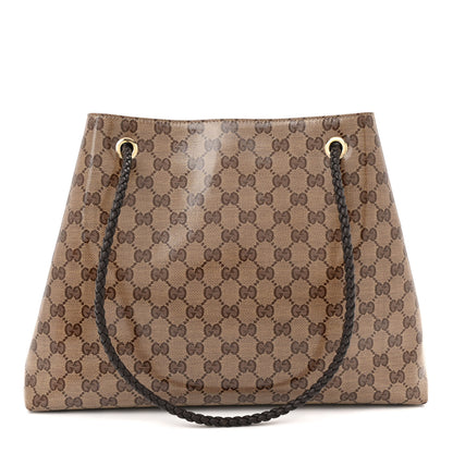 Gucci Crystal Monogram Gifford Shopping Tote Brown 1 of 10