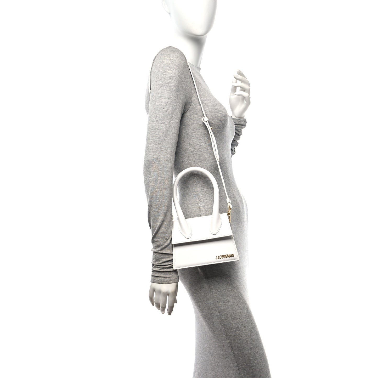 Smooth Calfskin Le Chiquito Moyen White