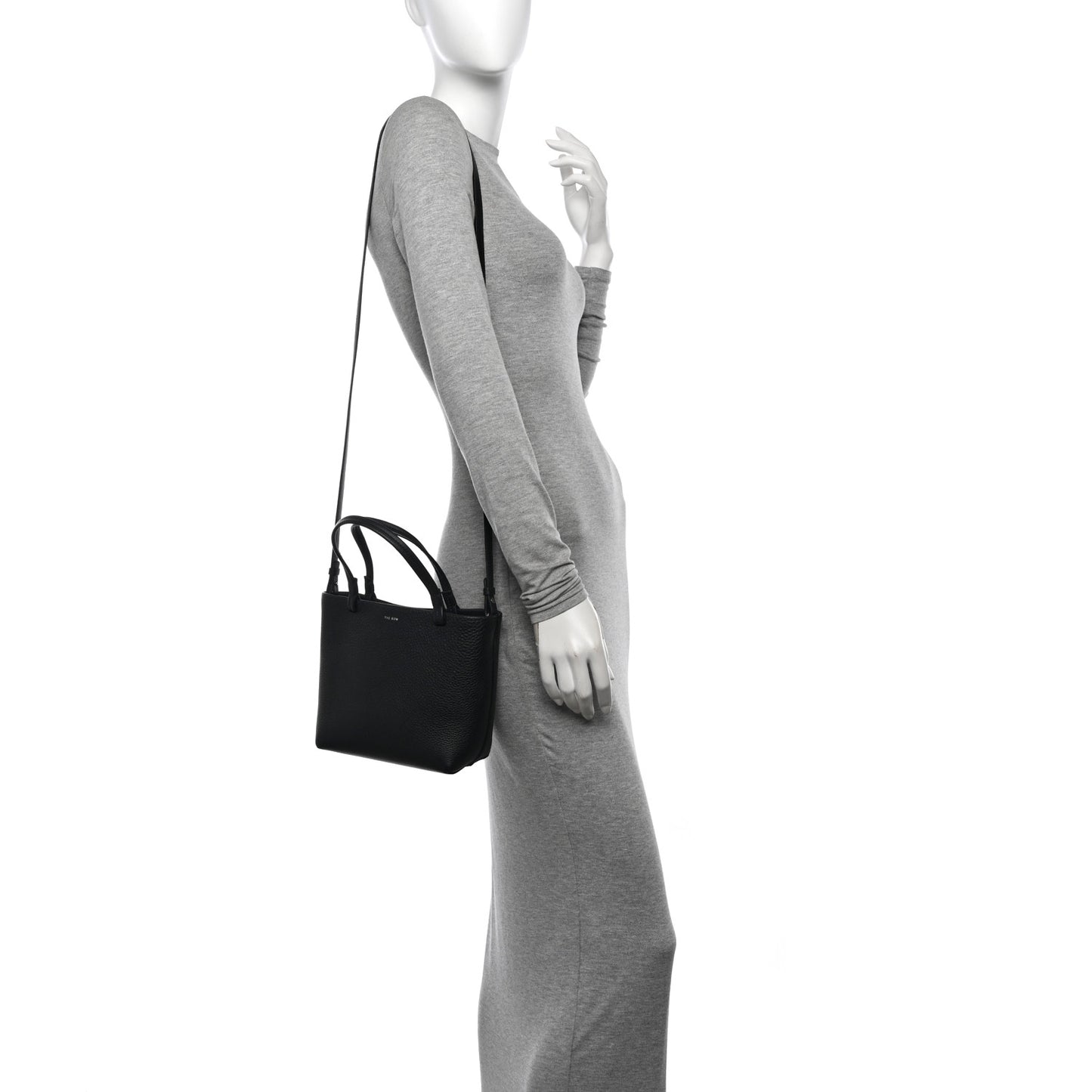 Grained Calfskin Small Park Tote Black