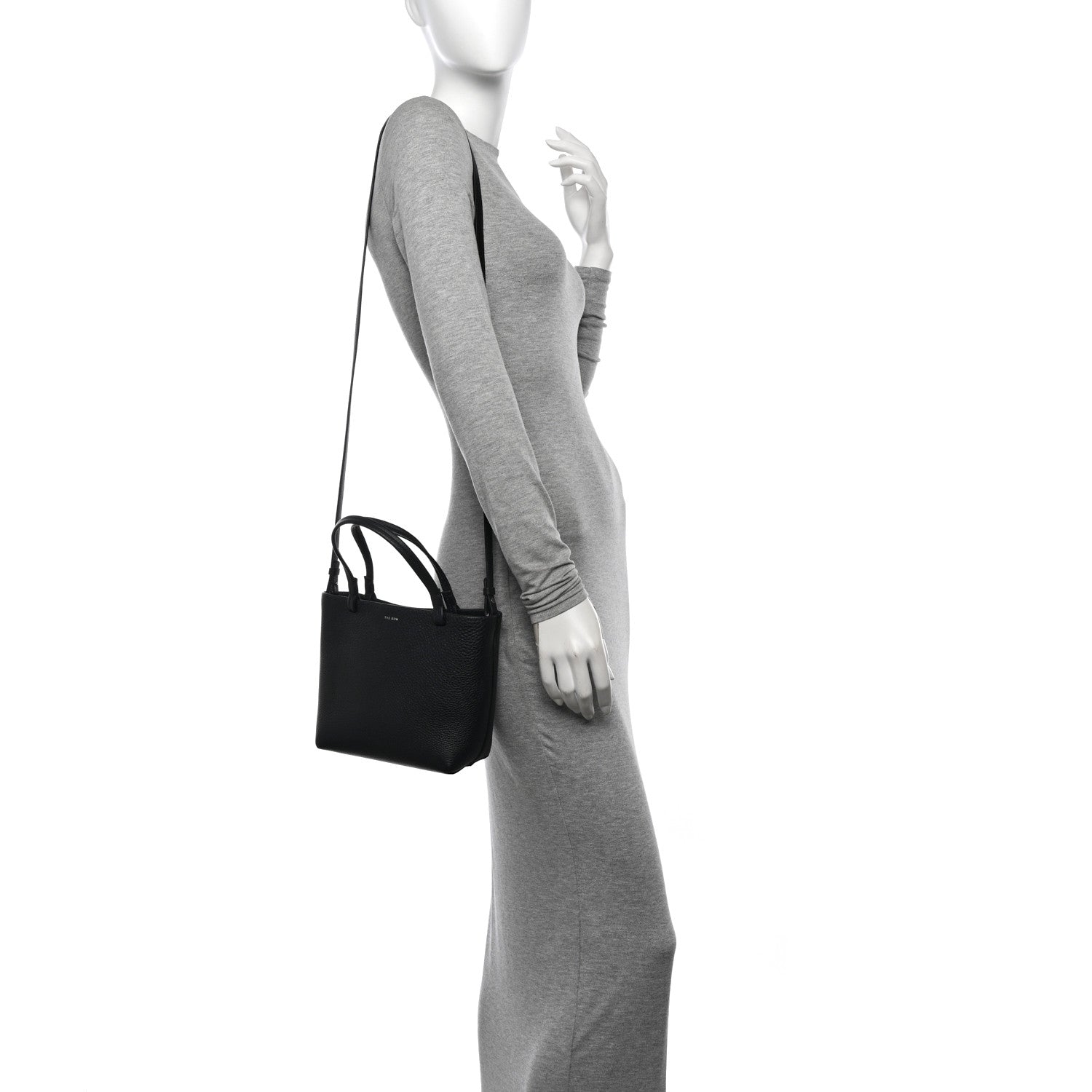 The Row Grained Calfskin Small Park Tote Black 2 of 11