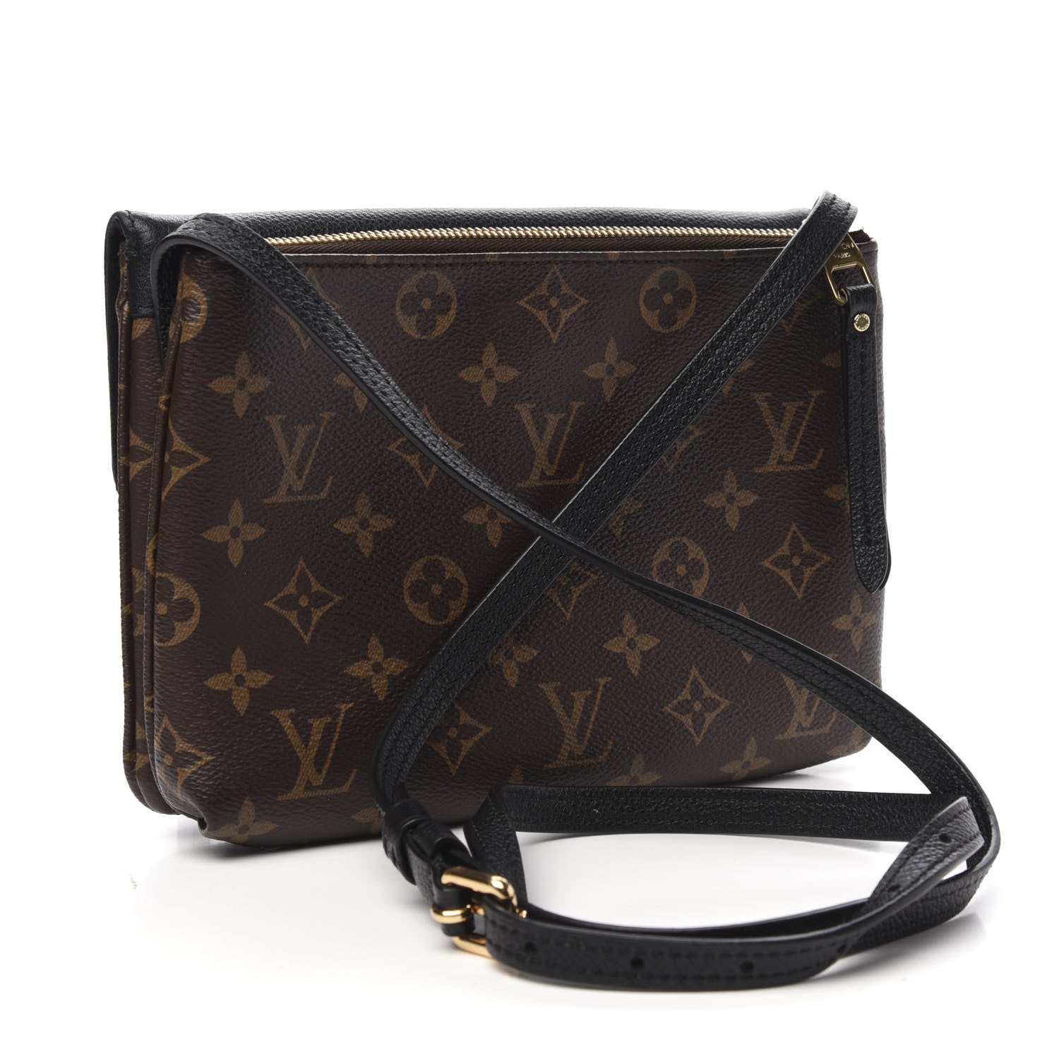 Louis Vuitton Monogram Twice Pochette Black 3 of 12