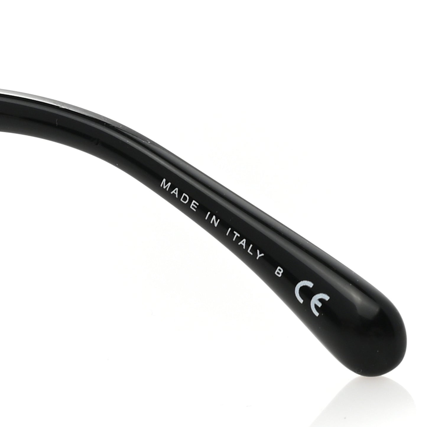 Acetate Strass Square Sunglasses 5422-B Black White