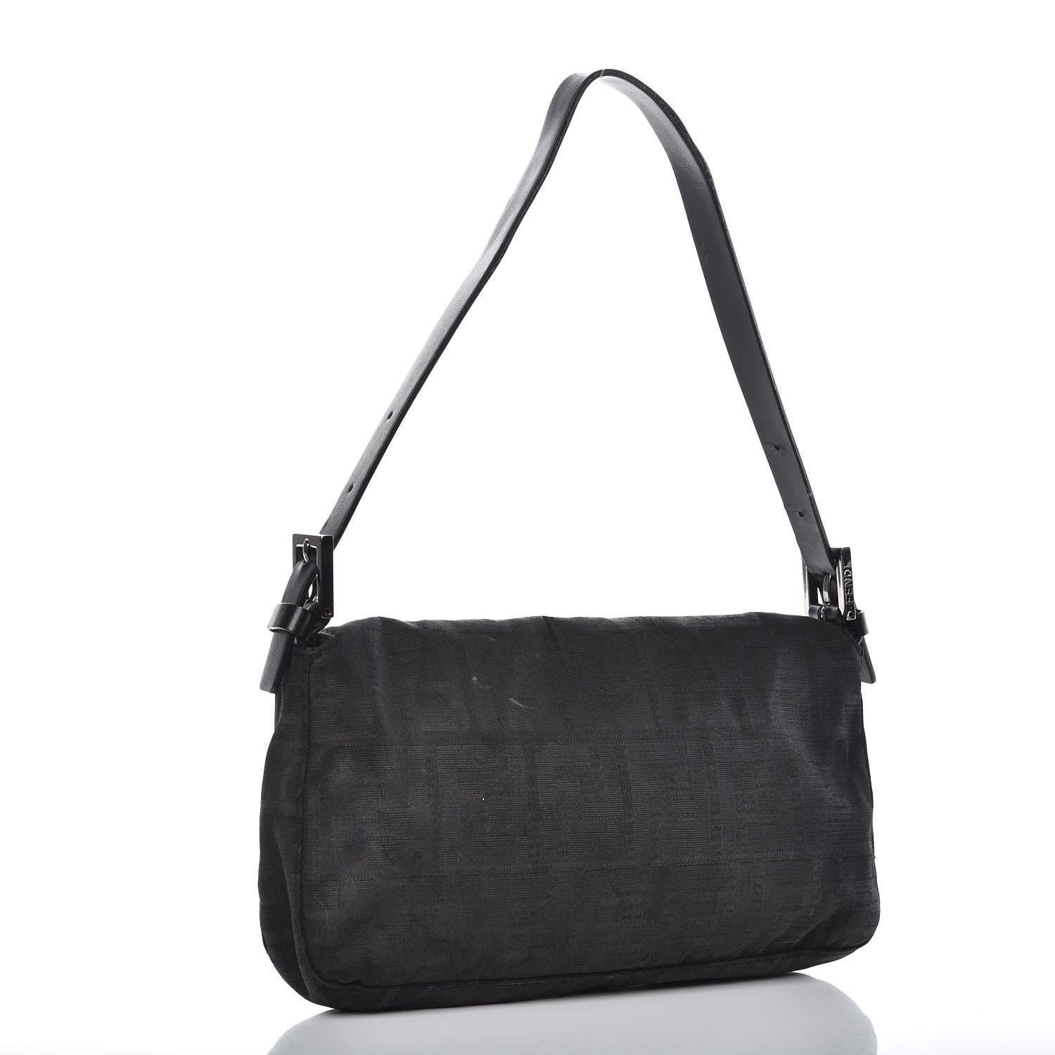 Fendi Nylon Zucca Baguette Black 3 of 14