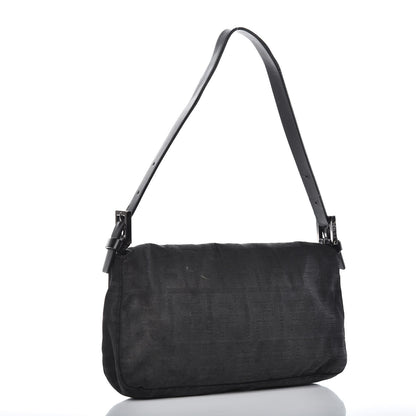 Fendi Nylon Zucca Baguette Black 3 of 14