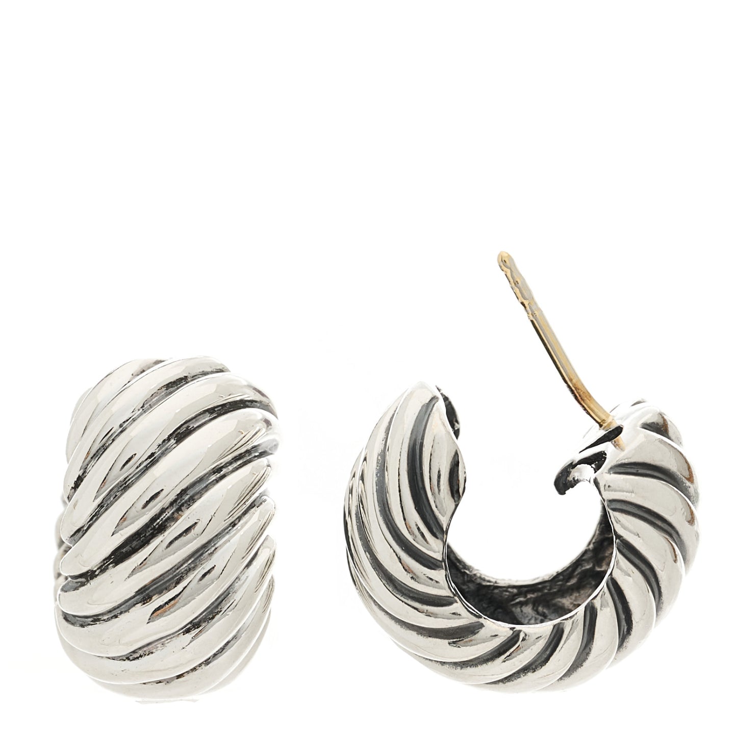 Sterling Silver Cable Classics Hoop Earrings