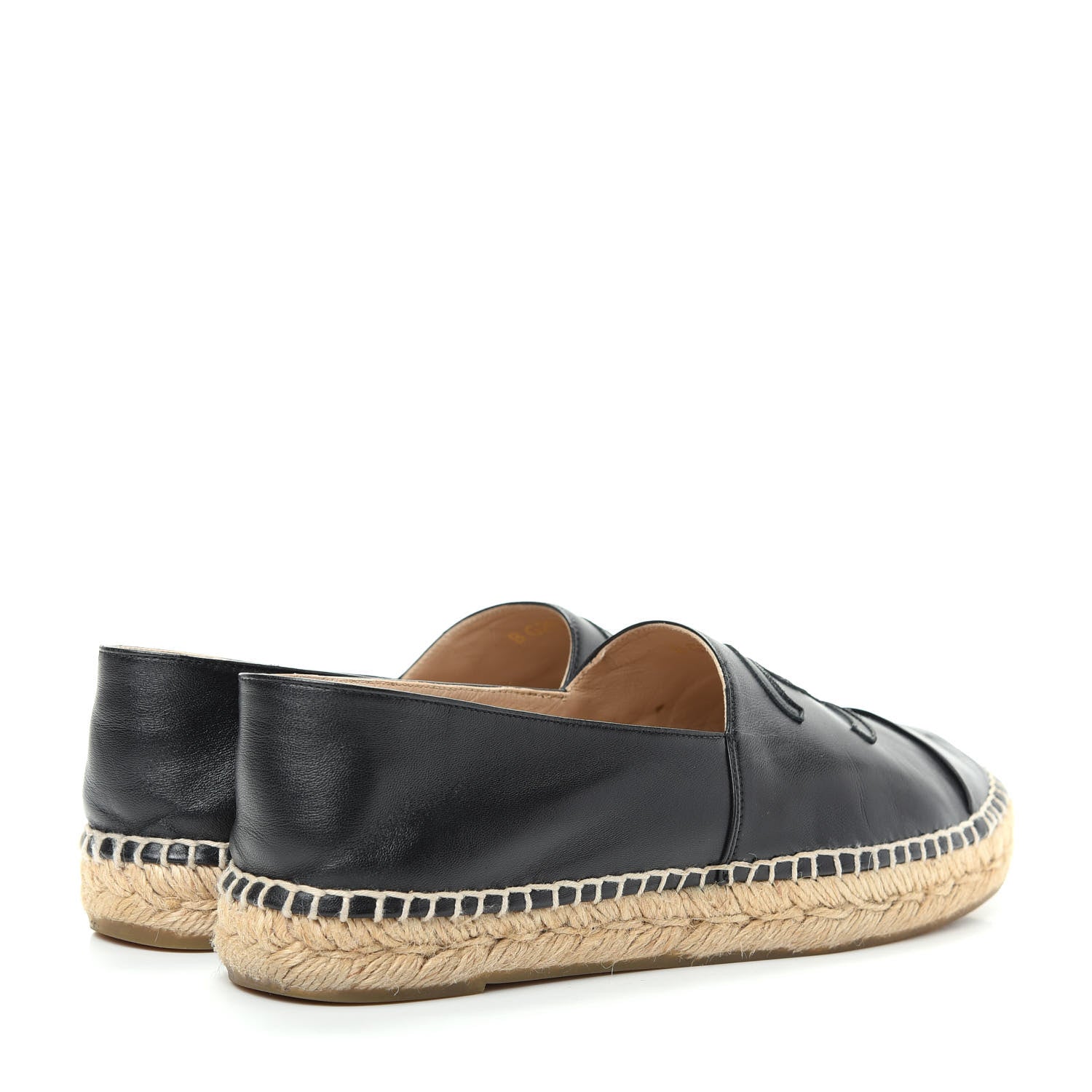 Chanel Lambskin CC Espadrilles 40 Black 4 of 11