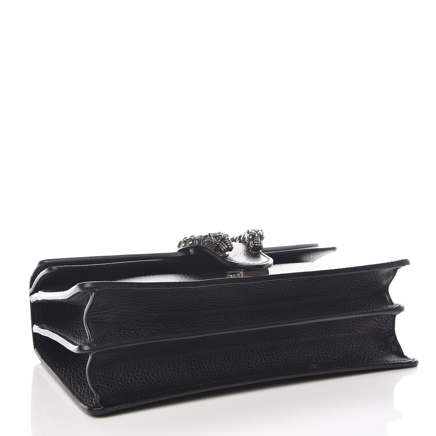 Gucci Pebbled Calfskin Small Dionysus Shoulder Bag Black 4 of 12