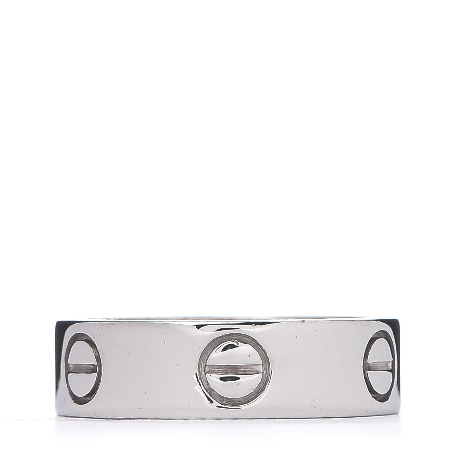 Cartier 18K White Gold 5.5mm LOVE Ring 53 6.25 3 of 4