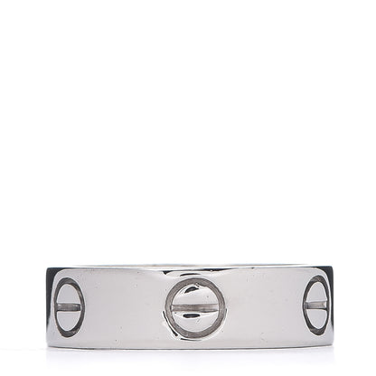 Cartier 18K White Gold 5.5mm LOVE Ring 53 6.25 3 of 4