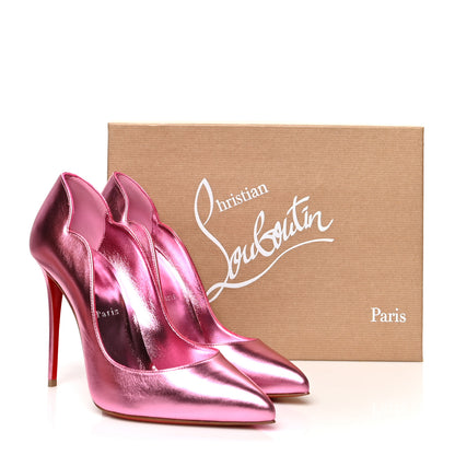 Christian Louboutin Metallic Calfskin Hot Chick 100 Pumps 38.5 Pink 8 of 8