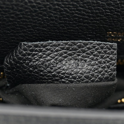 Tom Ford Grained Calfskin Mini T Clasp Tara Crossbody Bag Graphite 7 of 10