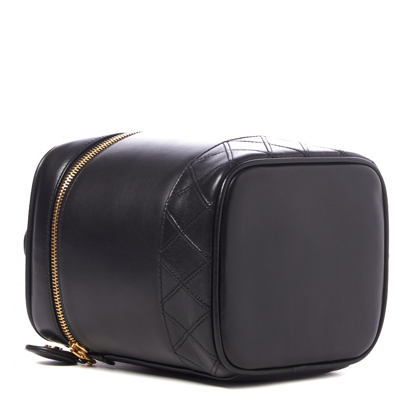 Lambskin Vanity Cosmetic Bag Black