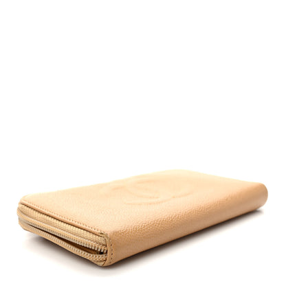 Chanel Caviar Large Timeless CC Zip Around Wallet Beige 4 of 7